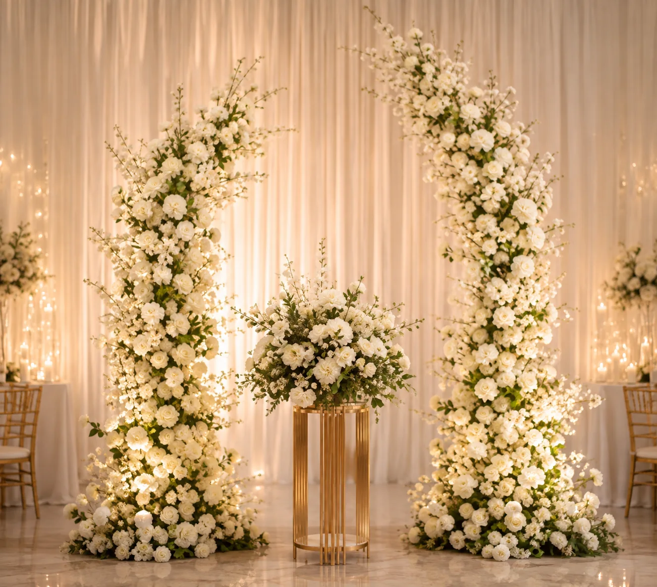 Pampas engagement backdrop